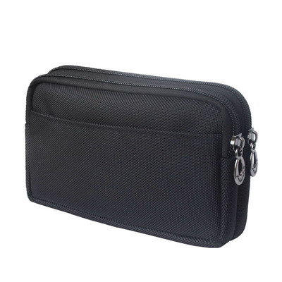 适用于放17厘米手机包腰包穿皮带多隔层多拉链挎腰小包耐磨防水男