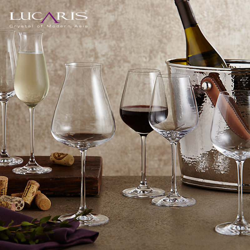 原装进口泰国Lucaris无铅水晶玻璃红酒杯高脚香槟甜酒杯挚选系类
