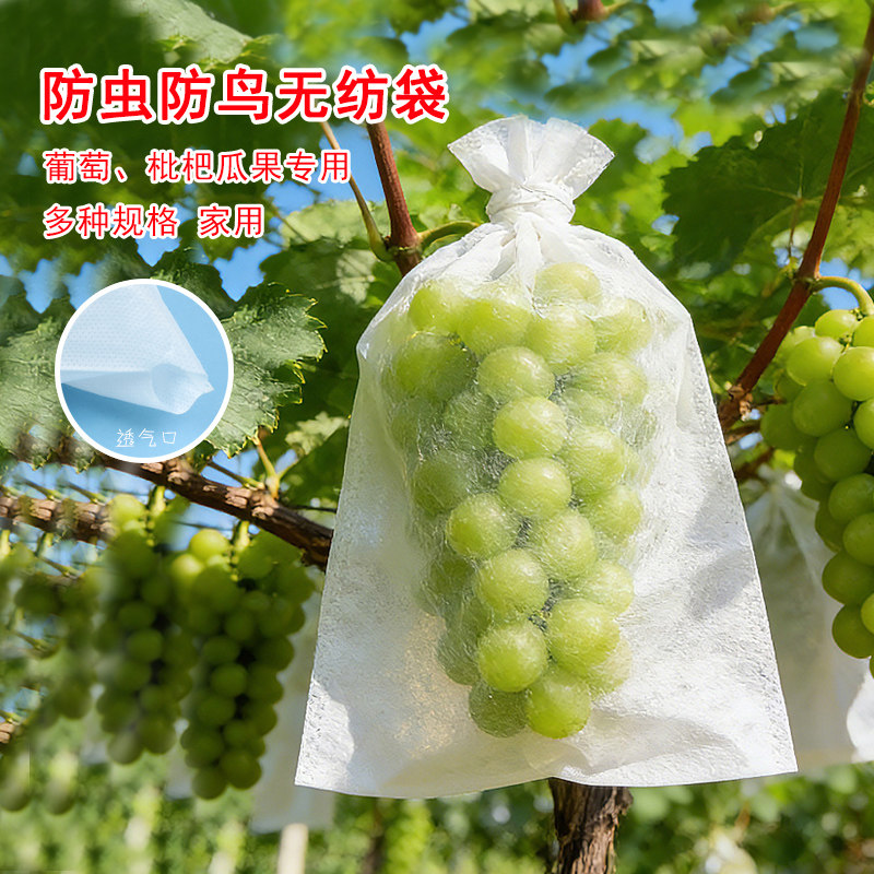 无纺布袋葡萄套袋防鸟防虫水果套袋无花果桃子果袋套袋保护袋子