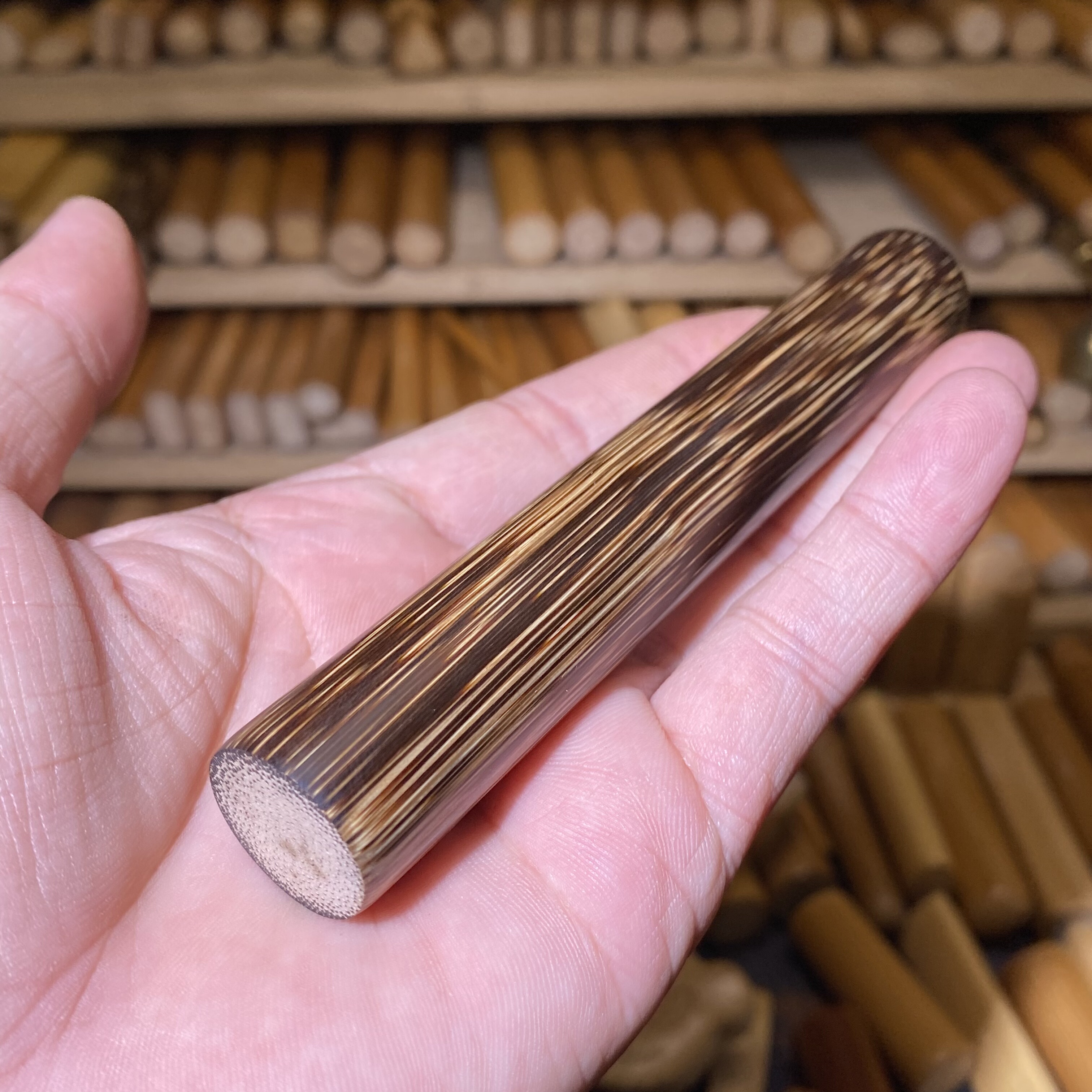 19.2-118棕竹长圆,一物一链接,拍了下架,远山工实心棕竹