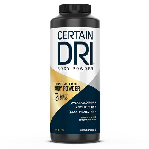 Certain Dri - 爽身粉不含滑石粉三重功效控制汗水异味湿气防摩擦