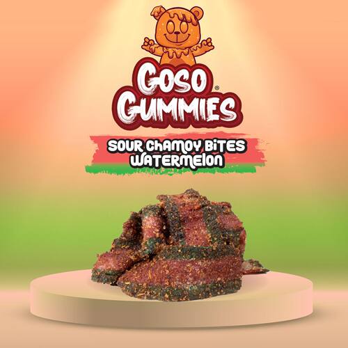 Goso Gummies-酸西瓜查莫伊风味浓郁糖果酸辣甜橡皮糖条酸夹心糖
