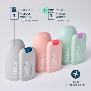 Luna 喷雾 Daily女性旅行健身身体清洁喷雾私密处pH值平衡腋下保湿