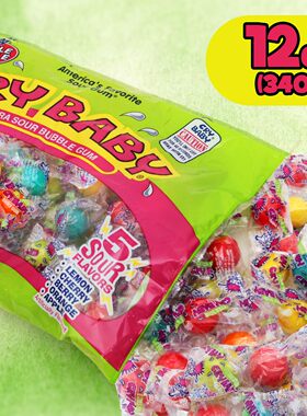 Cry Baby-爱哭鬼超酸泡泡糖独立包装口香糖球5种酸爽刺激酸味糖果