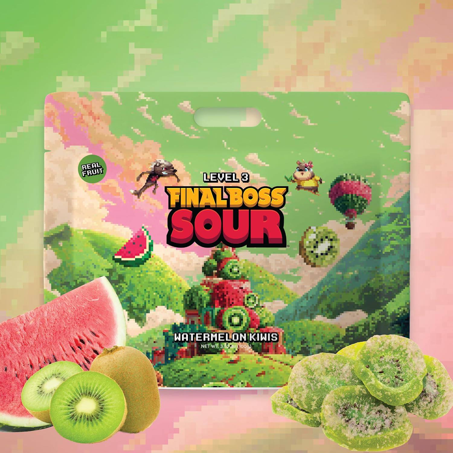 Final Boss-美国最终BOSS极酸糖果天然3级西瓜猕猴桃爆酸果干零食