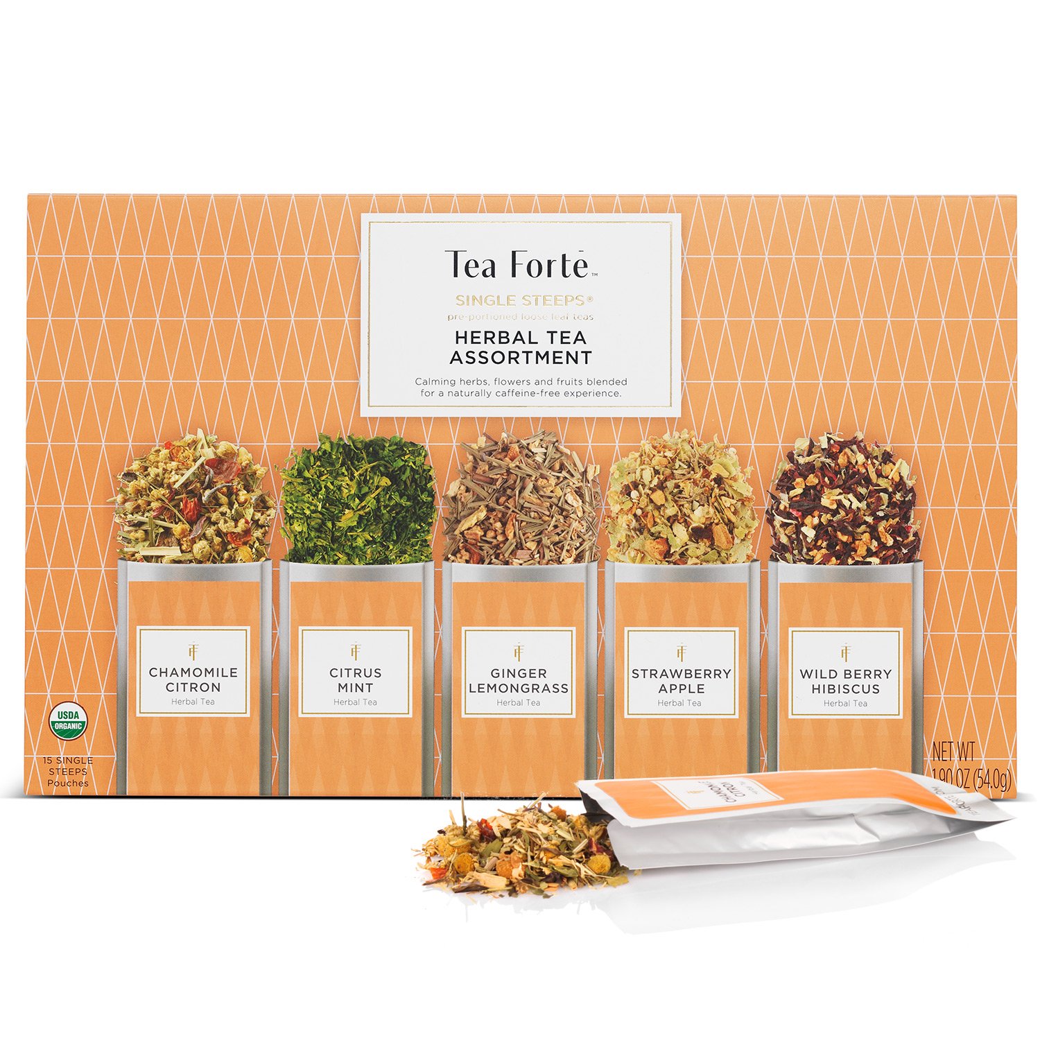 Tea Forte -  Herbal Tea 凉茶 有机精品独立包装什锦茶礼盒 15包