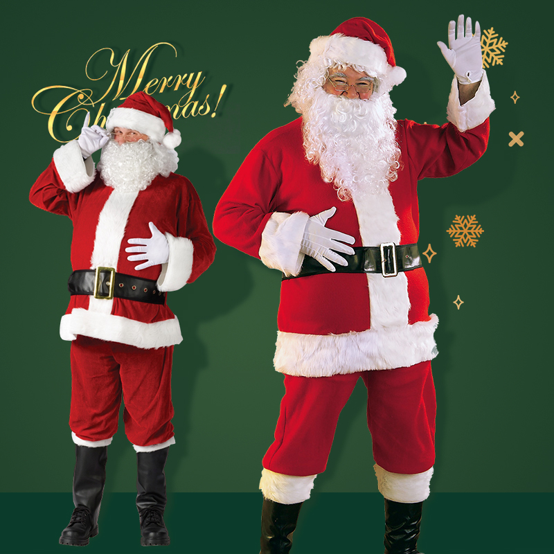 圣诞老人服装男衣服套装