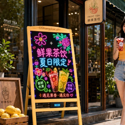 荧光板广告板发光广告牌展示牌