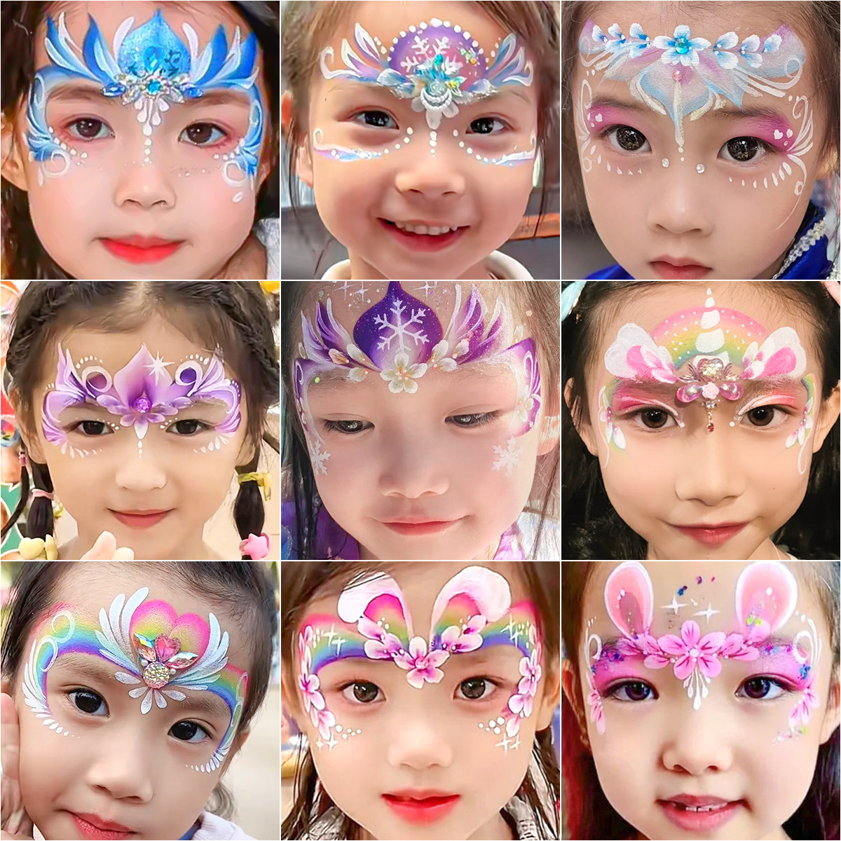 儿童彩绘脸部无毒面部彩绘工具套装人体水溶性颜料安全画脸人脸六一