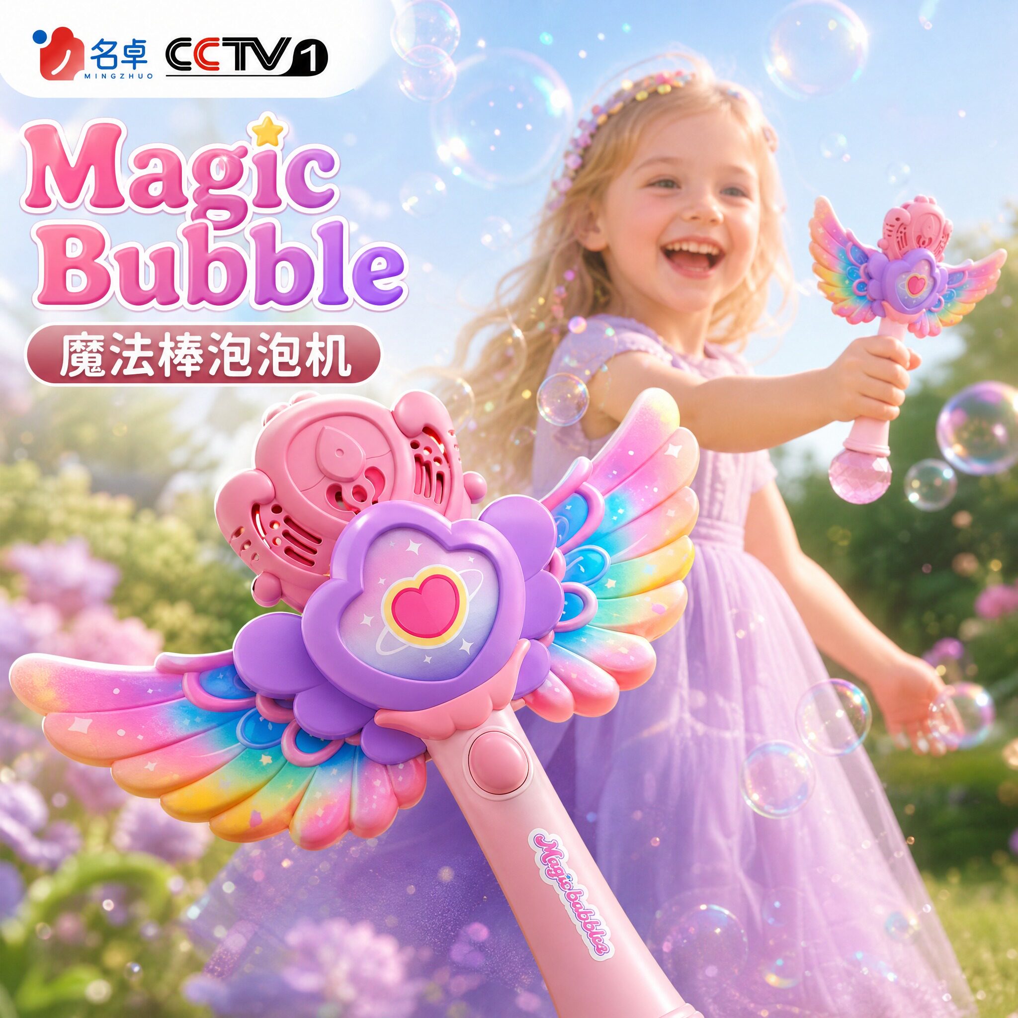 魔法棒泡泡机儿童手持吹泡泡神器图片