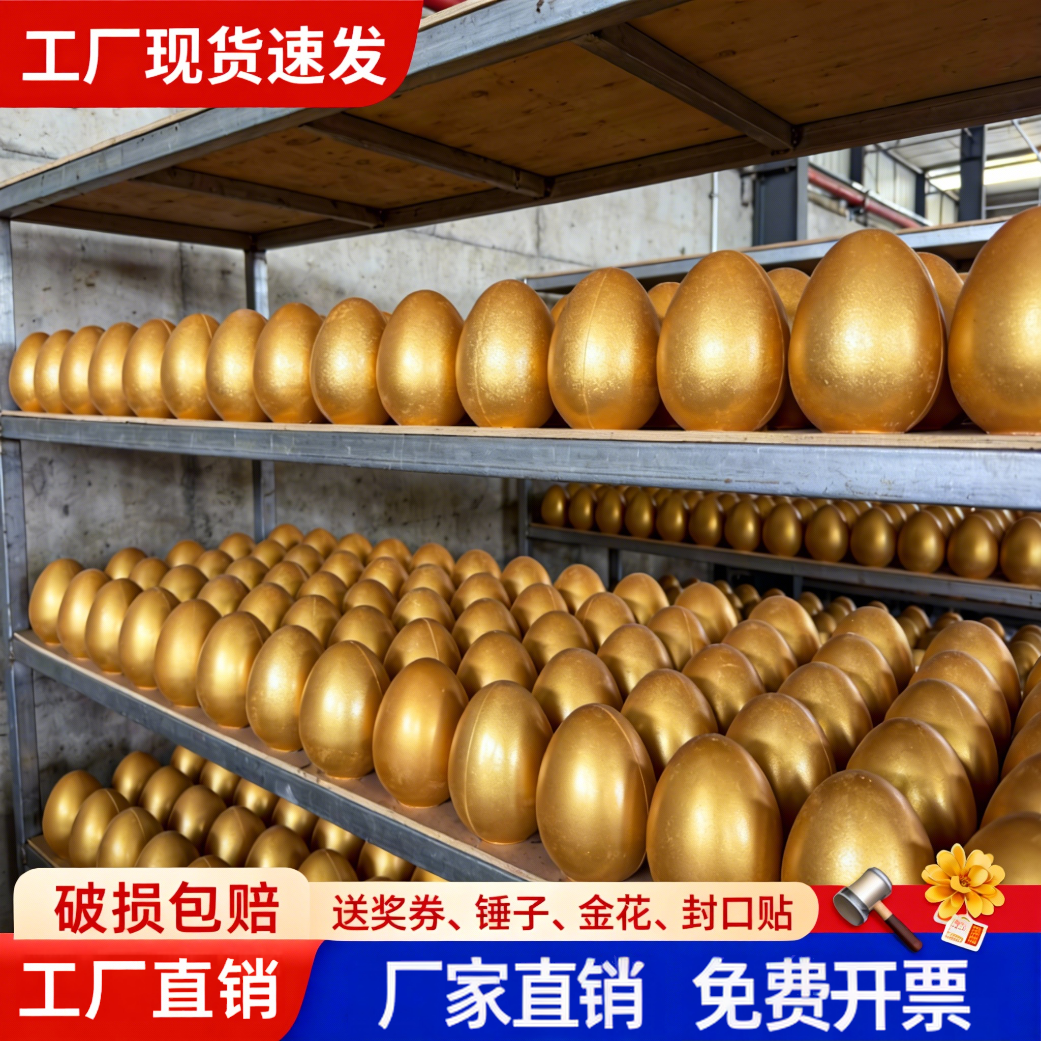 活动砸大金蛋开业庆典抽奖道具