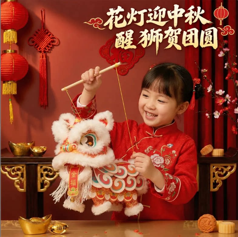 新年春节元宵国潮醒狮图片