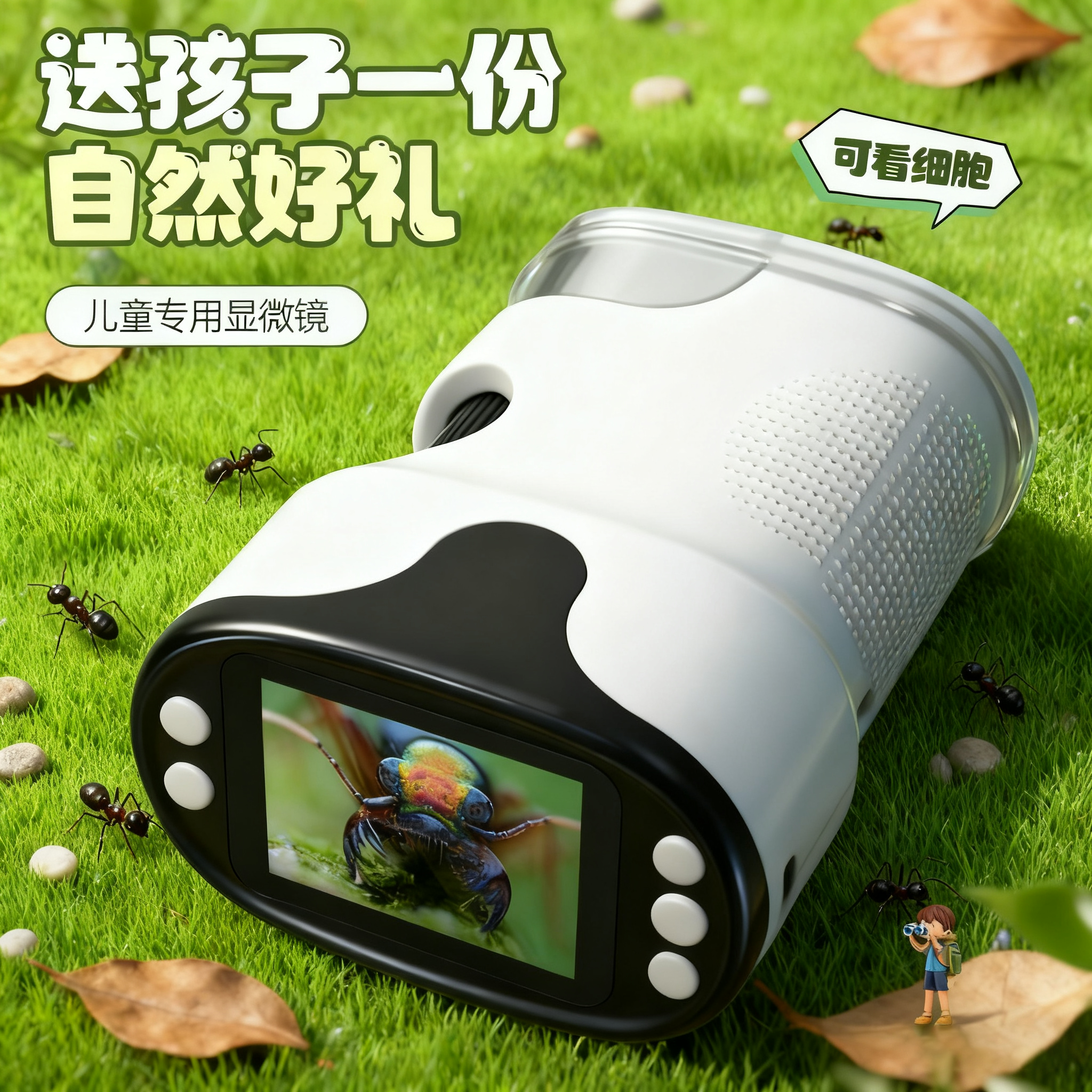 【六一儿童节礼物】儿童显微镜