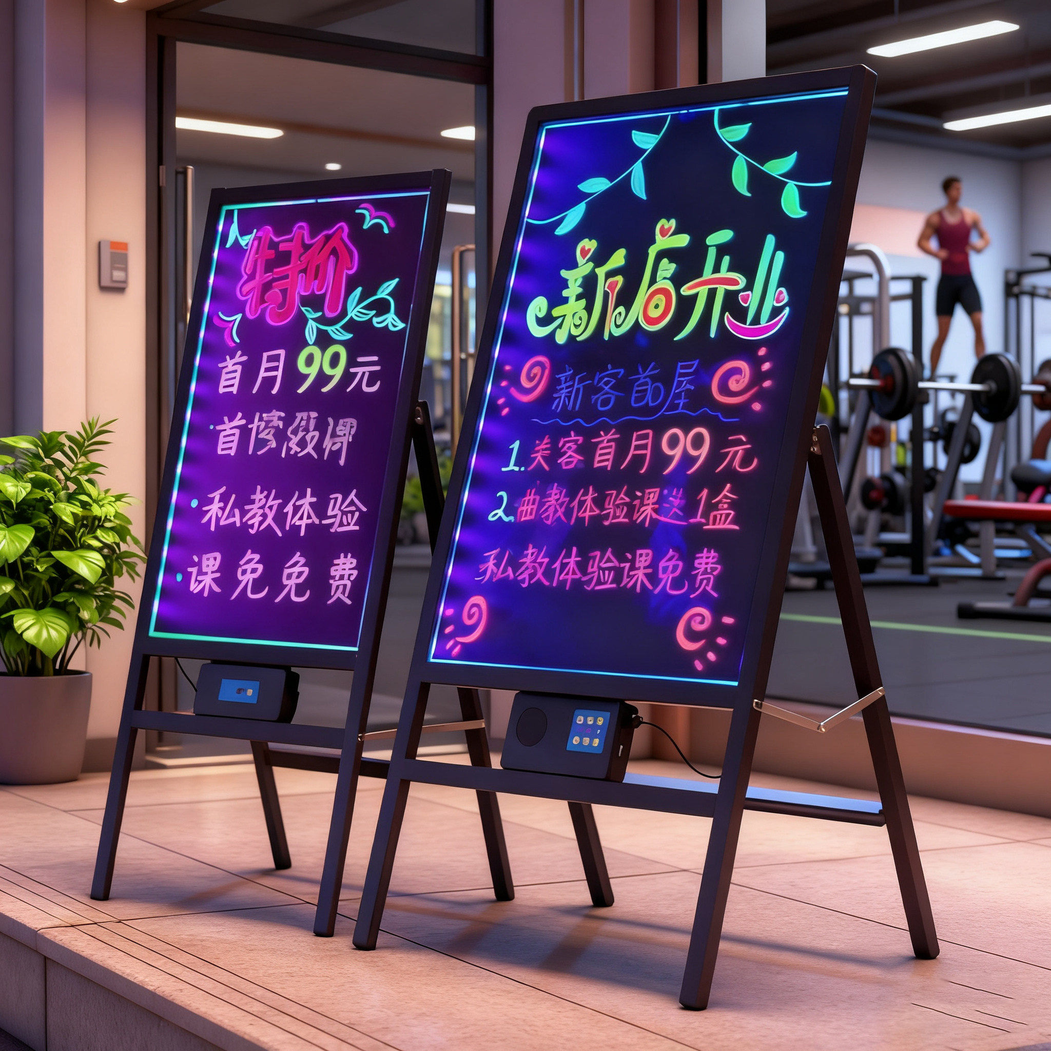 荧光板广告板发光价格展示牌手写板夜光广告牌黑板夜市摆摊广告牌摆摊专用小黑板发光led电子商用不插电地摊