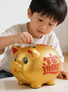 新款特大号金猪存钱罐