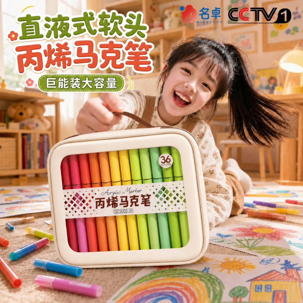 【老师推荐】直液丙烯马克笔软头图片