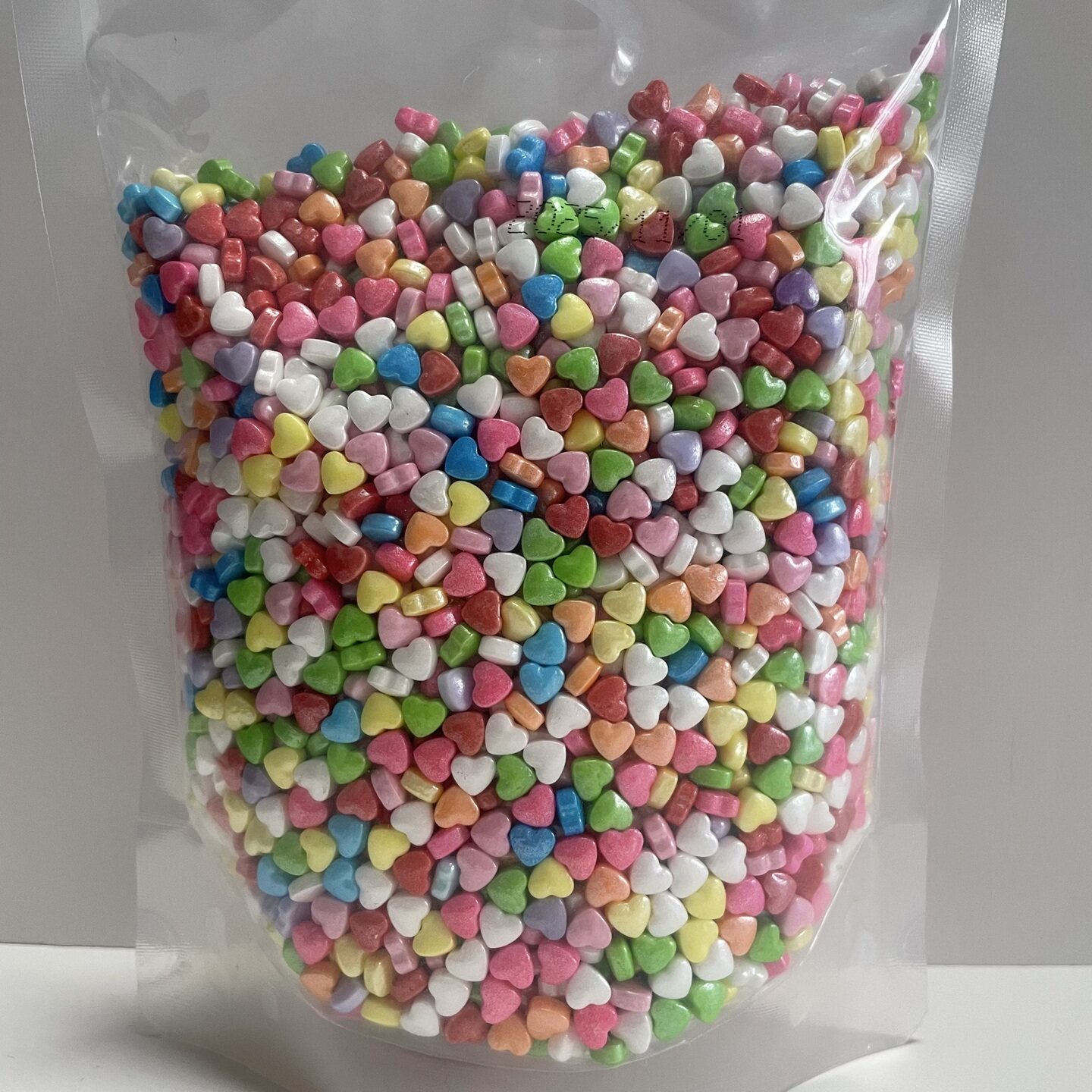 6mm彩色爱心500g蛋糕装饰糖珠