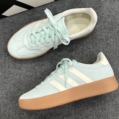 阿迪达斯Adidas BARREDA 男女舒适防滑耐磨低帮德训鞋板鞋JQ4238