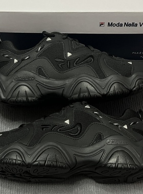 FILA斐乐Fluid猫爪4.0女子低帮运动休闲鞋老爹鞋F12W232127FBK