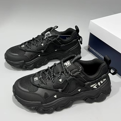 FILA斐乐FLUID 5猫爪5.0女子复古舒适休闲运动鞋F12W412105FBK