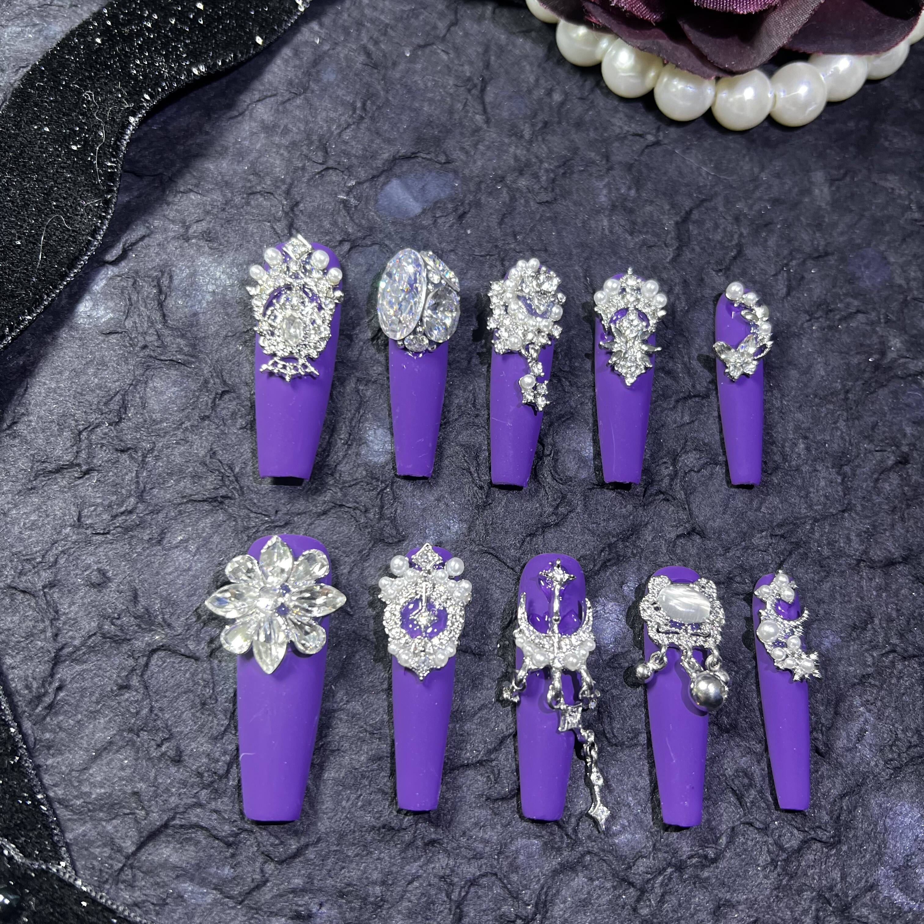 【126】爆闪纯手工穿戴甲,彩妆/香水/美妆工具,穿戴甲/甲片,淘宝优惠券,粉丝福利购,淘宝优惠卷