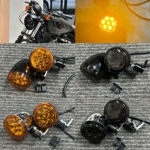 适用哈雷戴娜肥仔继承者883 1200 X48街霸改装LED前转向灯后转向