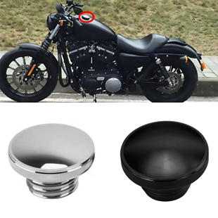适用哈雷883/1200 X48 72戴娜突破者软尾路王改装隐藏装饰油箱盖