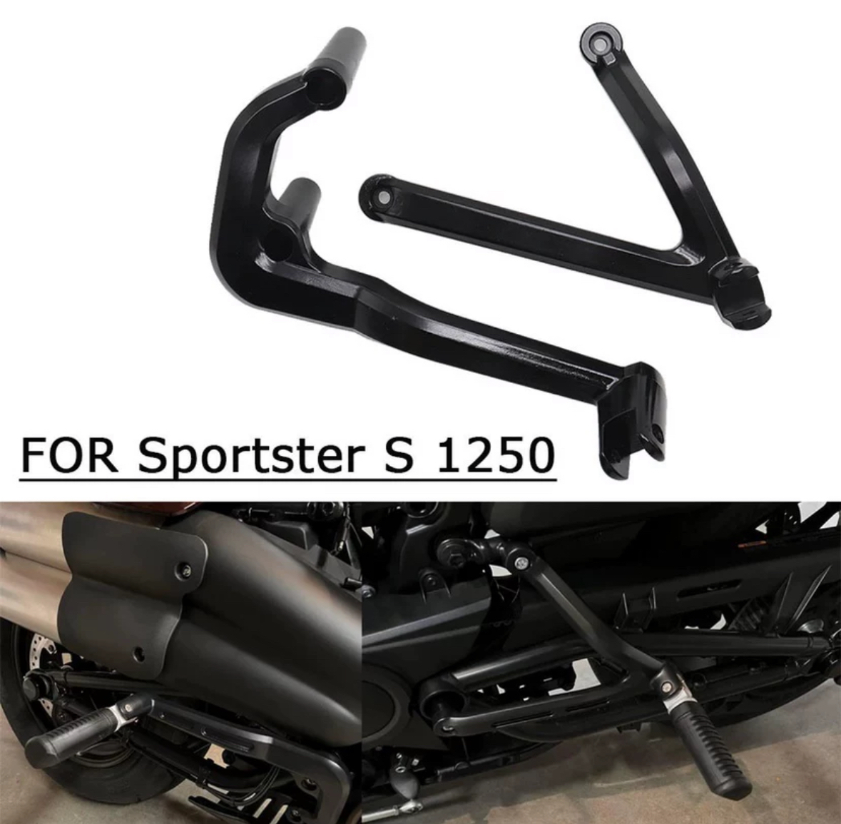 适用于哈雷运动者S 改装 哈雷sportster S脚踏支架