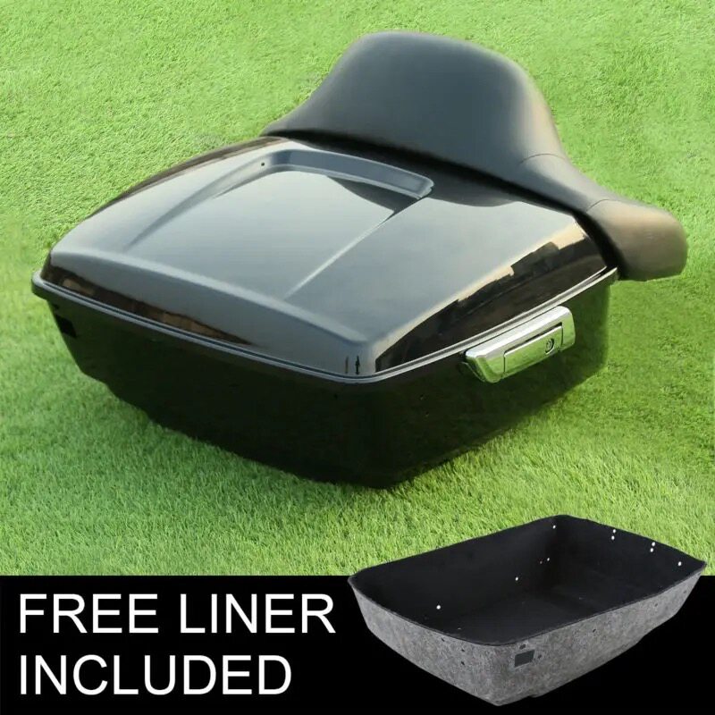 哈雷大滑翔双灯公路街道滑翔旗舰路王改装后尾箱高款后备箱14-25