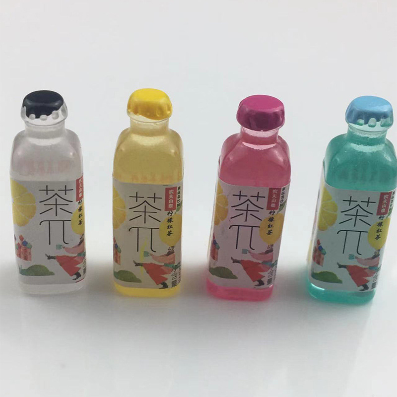 树脂仿真迷你饮料瓶食玩便利店模型小瓶子微景观场景饰品配件