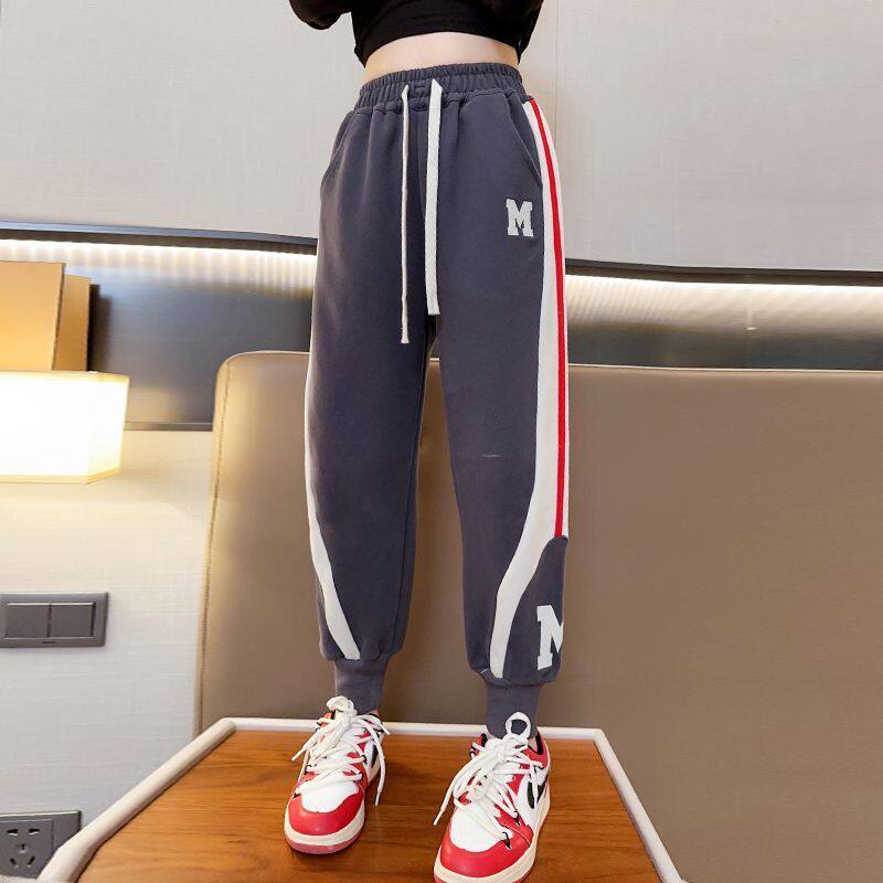 女童裤子春秋休闲运动裤2025新款女大童秋装儿童洋气时髦百搭卫裤