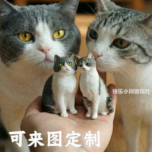 猫咪定制摆件英短美短布偶金渐层橘猫狸花加菲猫车载摆件宠物周边