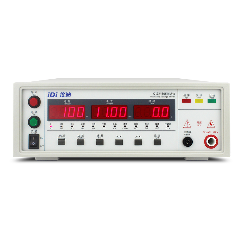 青岛仪迪IDI6101交流耐电压测试仪5kV耐压仪高压测试仪程控耐压机