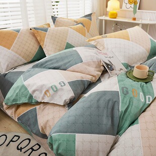 一米三五床笠款四件套全棉纯棉1.35儿童5二8八2两1米35床罩三件套