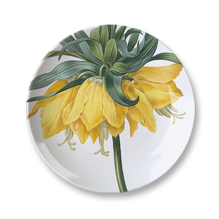 8英寸雷杜德玫瑰图谱客厅餐厅墙面装饰画盘背景墙过道装饰摆挂件