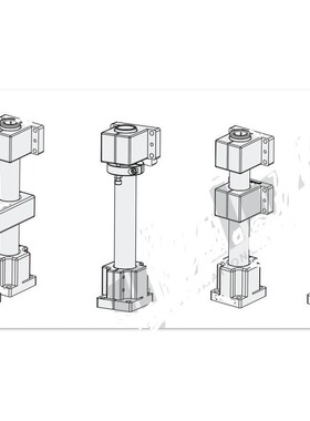 机构安装组件/底座/支柱锁块/增强块cd01-D35 Zcd18 Zcd11Z Zcd16