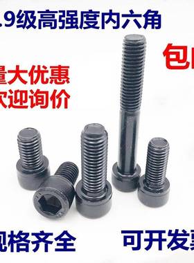 包邮M3M/4M5M68M0M12 12.9级内六角螺丝*8/1M0/1216/20/25/30-510