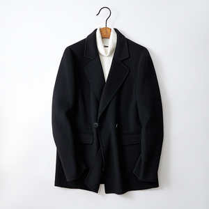 双面毛呢男士西装外套休闲西服羊毛大衣F1833*P315控558图片