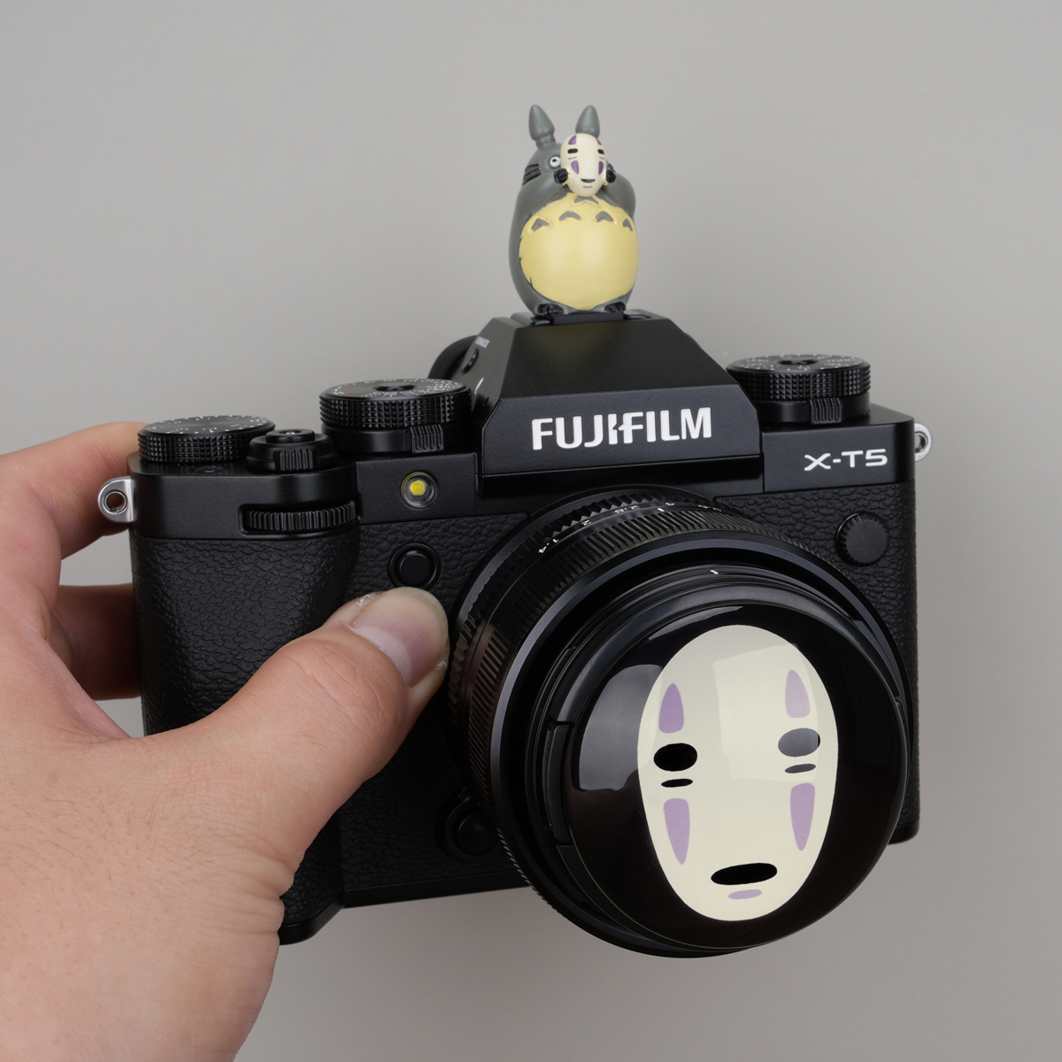 龙猫宫崎骏无脸男卡通热靴镜头盖