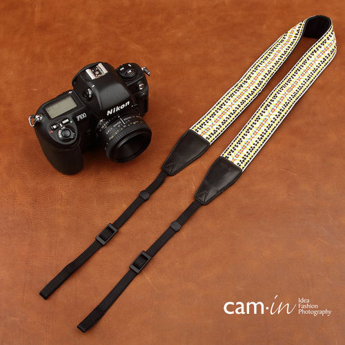 cam-in 绣花系列专业相机背带 通用接口 cam8432