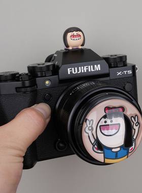 牙龈妹相机镜头盖热靴适用M50佳能R50富士XT50尼康Z30索尼ZVE-10