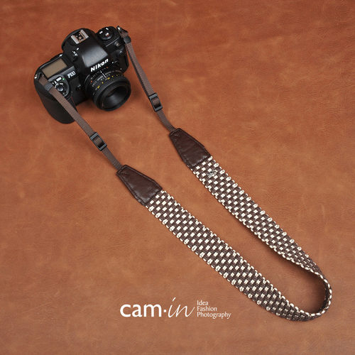 cam-in 编织系列专业时尚相机背带 通用接口 cam8770