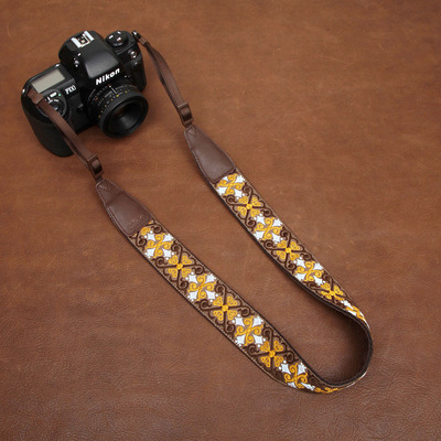 cam-in 绣花系列专业相机背带 通用接口 cam7438