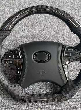 适用丰田六代凯美瑞碳纤维方向盘HiluxVIGO汉兰达大霸王ALTIS桃木