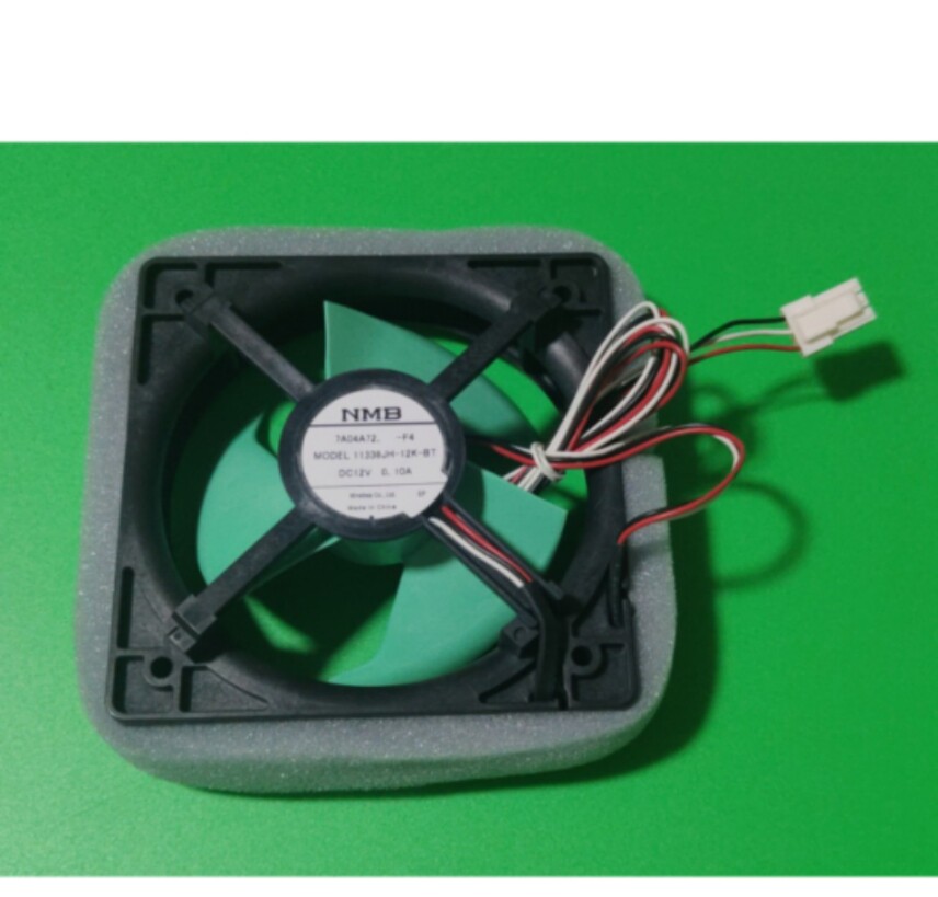 冰箱散热风扇风机MODEL 11338JH-12K-BT DC12V 0.10A三线绿叶电机图片