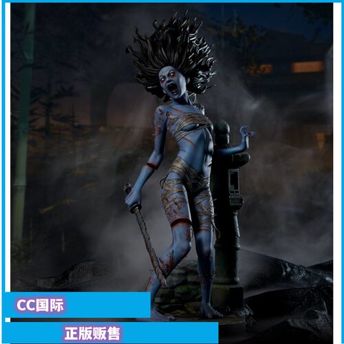 黎明杀机-怨灵山冈凛雕像手办