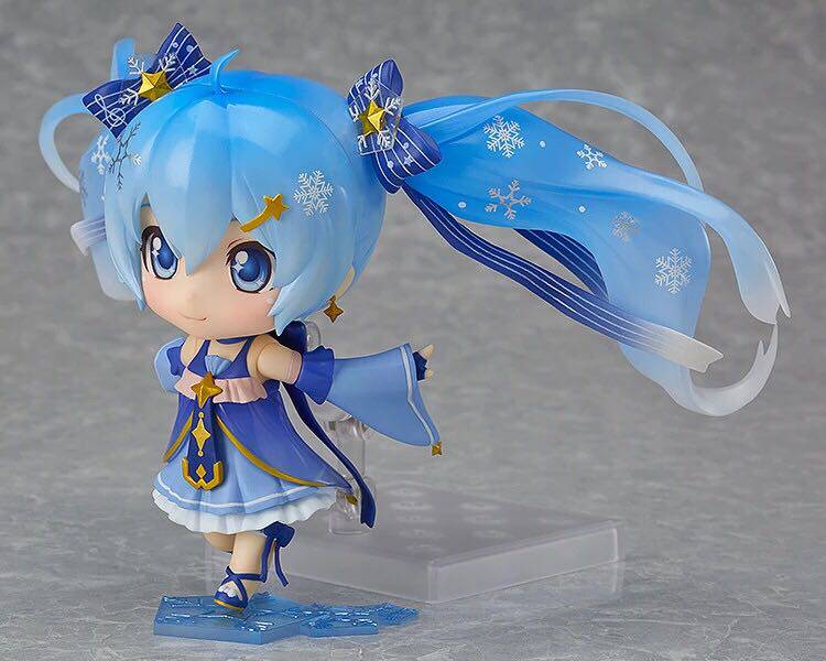 cc正版现货 gsc初音未来雪初音2017 星空音 粘土人 q版 手办