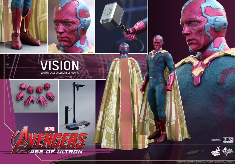cc手办坊 hottoys ht 复仇者联盟2 奥创纪元 幻视 vision正版现货
