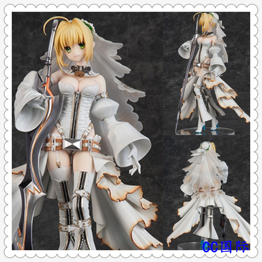 正版现货flare fate fgo saber bride 尼禄 花嫁 婚纱 手办