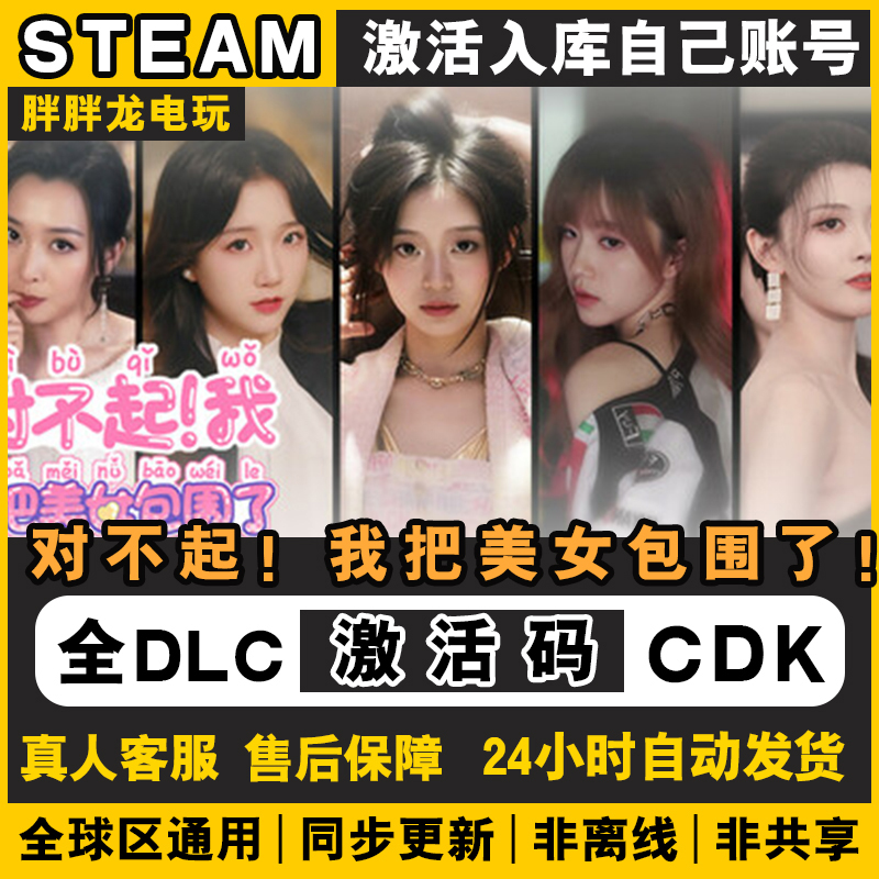 Steam正版 对不起！我把美女包围了！ 激活码CDKey入库国区全球区